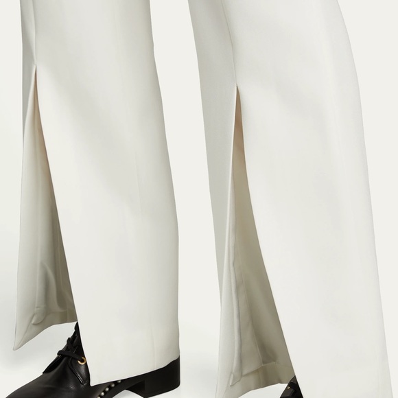 JONATHAN SIMKHAI Satin Combo Front Slit Pant size 6 NEW WITH TAGS - Picture 3 of 4